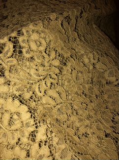 Комплект из 2 отрезов (юбка) гипюр и подклад