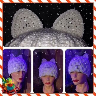 Шапка кошка на девушку