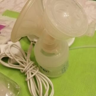 Молокоотсос avent +пакеты для грудного молока +нак