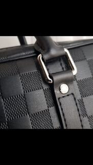 Мужской кожаный портфель LV