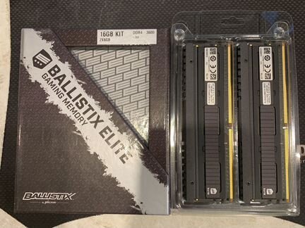 Оперативная память ddr4 3600 crucial ballistix eli