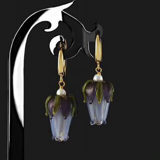 Авторские серьги ручной работы