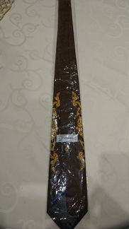 Галстук Versace коричневый