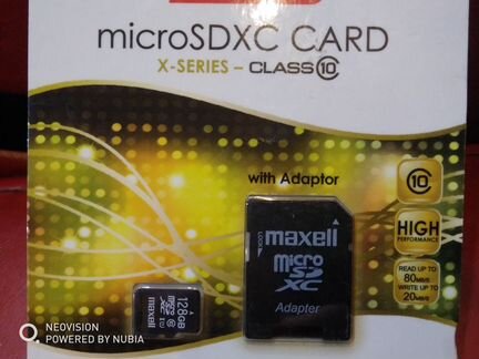 Microsdxc card Maxell 128gb