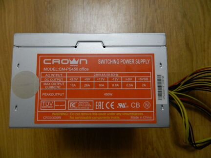 Блок питания Crown 450W
