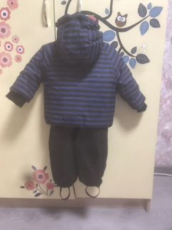 Зимний комплект для мальчика куртка+полукомбинезон