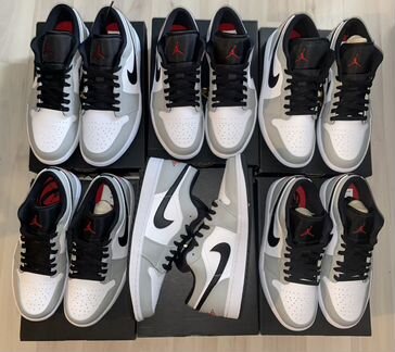 Air Jordan 1 low light smoke grey 8-10.5us