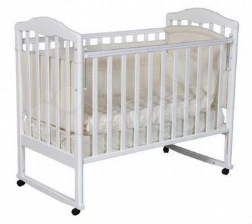 Кроватка Алита-2, слоновая кость, венге