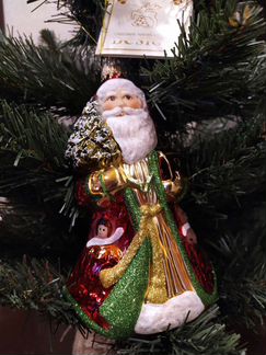 Новогодняя игрушка Санта-Клаус Krebs Glas Lauscha