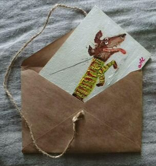 Открытка ручной работы