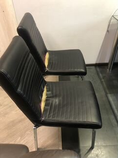 Стулья обеденные кожа