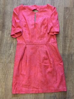 Платье коралловое