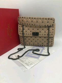 Новая сумка клатч Valentino бежевая