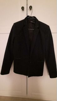 Пиджак темно синего цвета mango