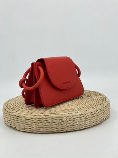 Женская сумка Charles & Keith красная кожа новая