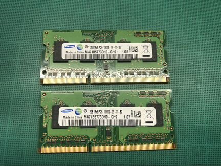 Sodimm Samsung 2GB M471B5773DH0-сh9 2GB 1Rx8 PC3-1