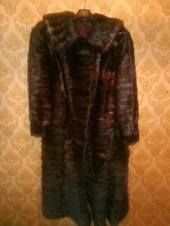 Шуба женская из лапок чернобурки