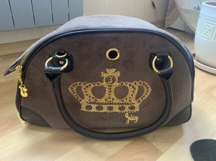 Сумка переноска для собак и кошек “Juicy Couture”