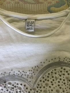 Футболка летняя zara, белая
