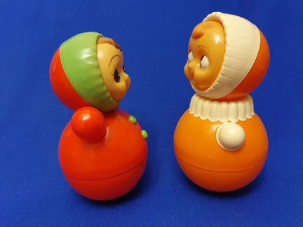 Неваляшки СССР, резиновая игрушка лев