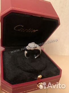 Золотое кольцо Пантера 750 пробы с брил. 2.62 ct