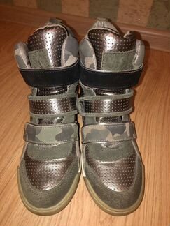 ASH сникерсы кроссовки кожа замша размер 40