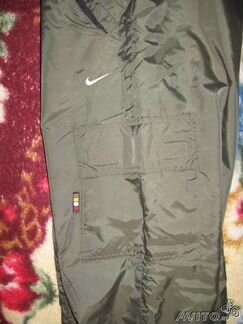 Брюки зимные, спортивные, темно-зеленые c Nike