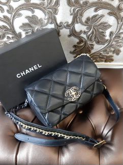 Новая женская сумка клатч на ремне через плечо чер