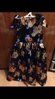 Вечернее платье из шёлка