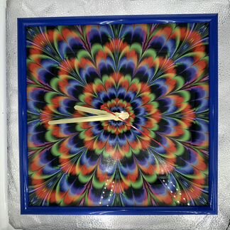 Часы настенные - Психоделический фрактал