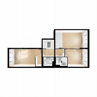 2-к квартира, 72.5 м², 17/17 эт.