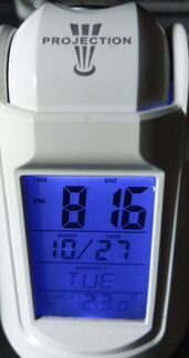 Часы-проектор, будильник, температура