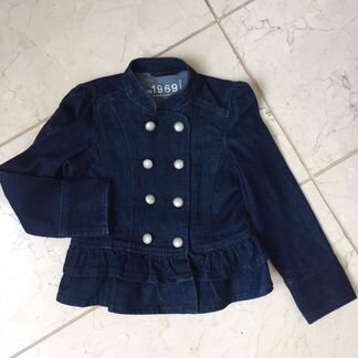 Джинсовый пиджак куртка GAP 5-6 лет