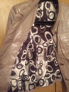 Куртка кожаная, 42-44, новая