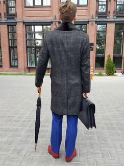 Пальто PAL zileri С воротником из меха норки