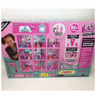 Кукольный дом для лол 9 комнат