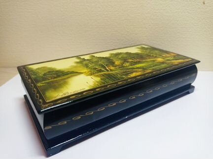 Шкатулка для украшений федоскино