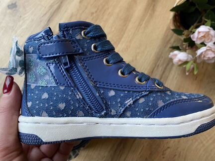 Кеды кожа мигающие новые Geox 27 р