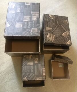 Подарочные коробки (набор из 4-х штук)