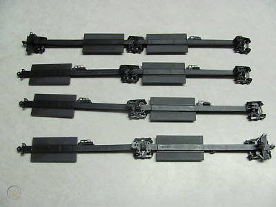 Состав из 5 платформ для перевозки трейлеров. 1/87