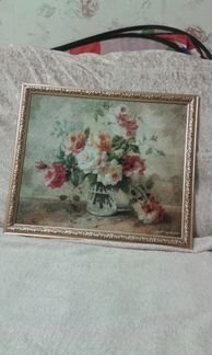 Розы вышивка