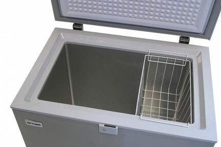 Морозильный ларь optima BD-155GLG серый
