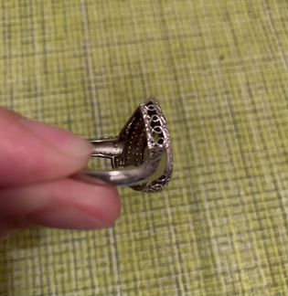 Серебряное кольцо, аметист мистик