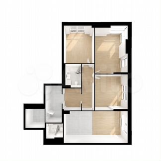 3-к квартира, 94.7 м², 13/13 эт.