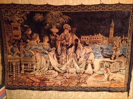 Антикварный шерстяной ковер