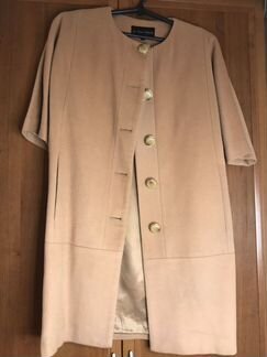 Пальто женское бежевое