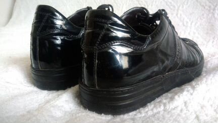 Кеды-ботинки лакированные