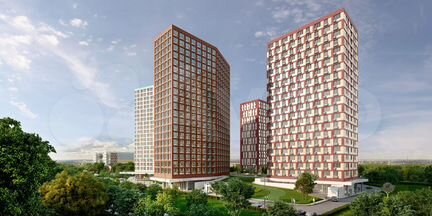 1-к апартаменты, 46 м², 21/21 эт.