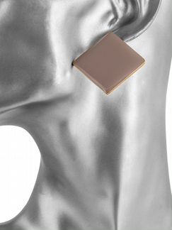 Серьги Розовые квадраты