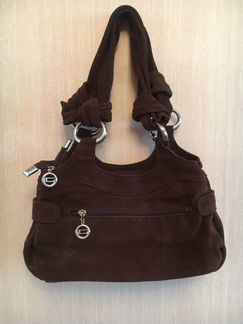 Женская сумка из натуральной замши